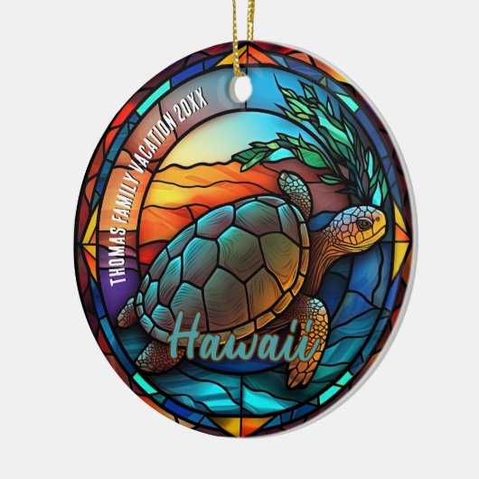 Hawaii Vacation Souvenir Keramik Ornament (Links)