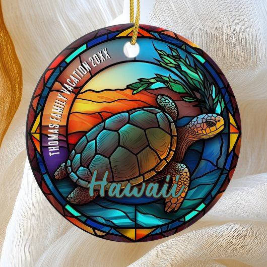 Hawaii Vacation Souvenir Keramik Ornament