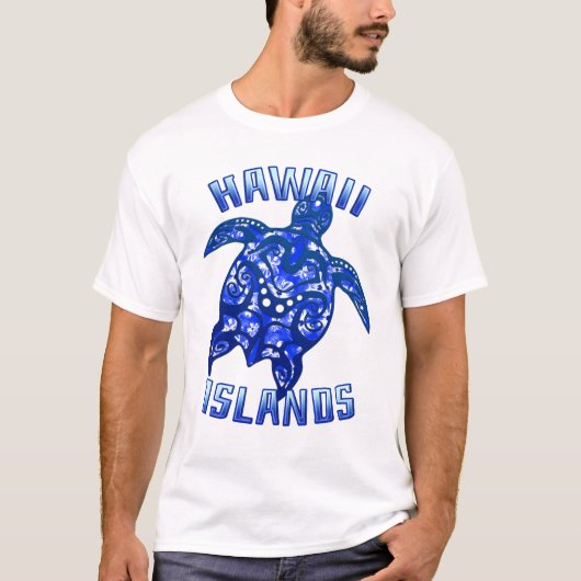 Hawaii Vacation Tribal Turtle T-Shirt (Vorderseite)