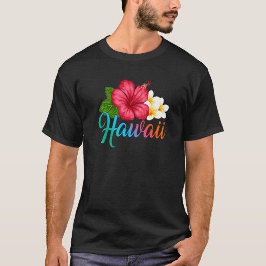 Hawaii Vacation With Hawaiian Tropical Hibiscus Fl T-Shirt (Vorderseite)
