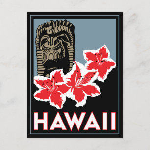 hawaii vereinte Staaten usa art Deko Retro Reise Postkarte
