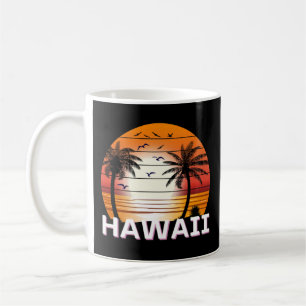 Hawaii Vintag Palm Trees Summer Beach Kaffeetasse