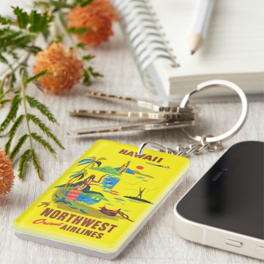 Hawaii Vintag Schlüsselanhänger (Vorderseite rechts)