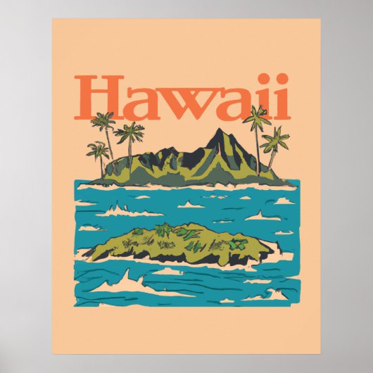 Hawaii Vintage Reise der 50er Jahre Poster (Vorne)