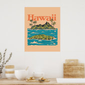 Hawaii Vintage Reise der 50er Jahre Poster (Küche)