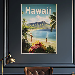 Hawaii Vintage Reise Poster