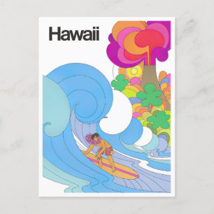 Hawaii Vintage-Reisepostkarte Postkarte