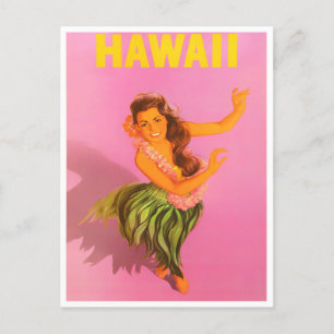 Hawaii Vintage-Reisepostkarte Postkarte