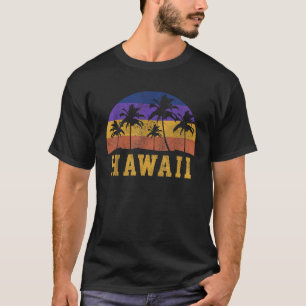 Hawaii Vintage Retro Strand Palmen Sommer Souvenir T-Shirt