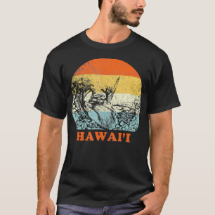 Hawaii Vintage Retro Surfen Hawaiianischer Urlaub T-Shirt
