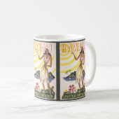 Hawaii Vintage Travel Kaffeetasse (VorderseiteRechts)