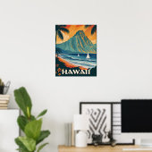 Hawaii Vintage Travel Poster (Heimbüro)