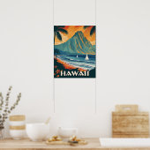 Hawaii Vintage Travel Poster (Küche)