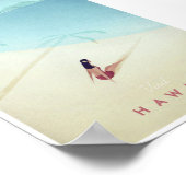 Hawaii Vintage Travel Poster (Ecke)