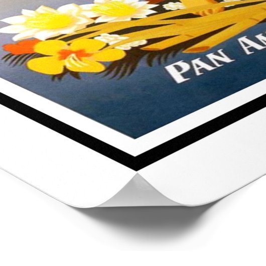 Hawaii Vintage Travel Poster (Ecke)