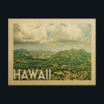 Hawaii Vintage Travel Postkarten<br><div class="desc">Hawaii Postkarten mit einer wunderbar üppig Vintagen hawaiianischen Szene. Retro Mitte des Jahrhunderts Stil.</div>