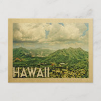 Hawaii Vintage Travel Postkarten
