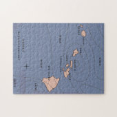 Hawaii Vintage Wettervorhersage Puzzle (Horizontal)