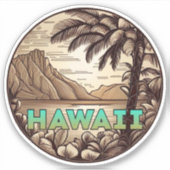 Hawaii Vinyl Sticker (Vorderseite)