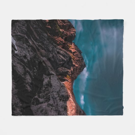 HAWAII VOLCANO DIGITAL WALLPAPIER FLEECEDECKE (Vorderseite (Horizontal))