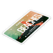 Hawaii Volcano License Plate Flexible Magnet (Linke Seite)