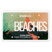 Hawaii Volcano License Plate Flexible Magnet (Horizontal)
