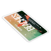 Hawaii Volcano License Plate Flexible Magnet (Rechte Seite)