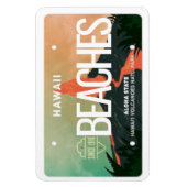Hawaii Volcano License Plate Flexible Magnet (Vertikal)