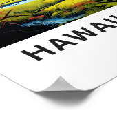 Hawaii Volcano Nationalpark Reisen Print Poster (Ecke)