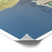 Hawaii Volcanoes Kartenposter Poster (Ecke)