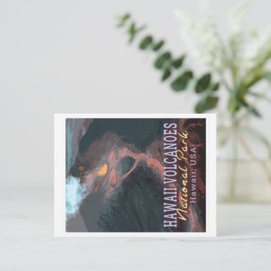HAWAII VOLCANOES NATIONAL PARK - HAWAII USA POSTKARTE (Stehend Vorderseite)