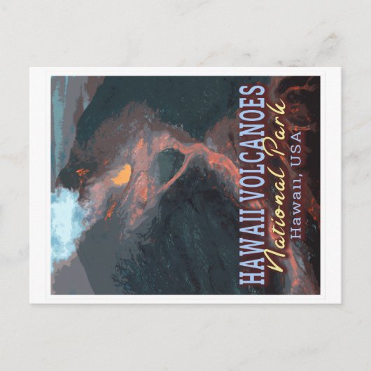 HAWAII VOLCANOES NATIONAL PARK - HAWAII USA POSTKARTE (Vorderseite)