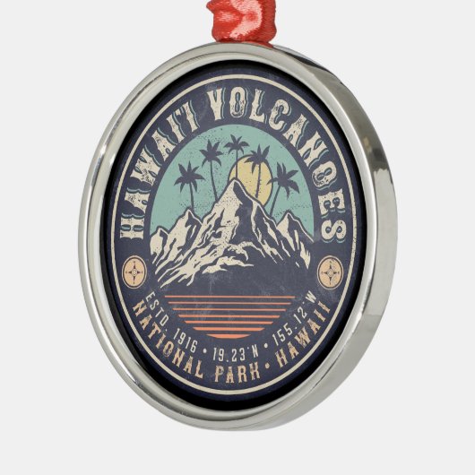 Hawaii Volcanoes National Park Islands Ornament Aus Metall (Links)