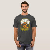 Hawaii Volcanoes National Park Kilauea Retro Emble T-Shirt (Vorne ganz)