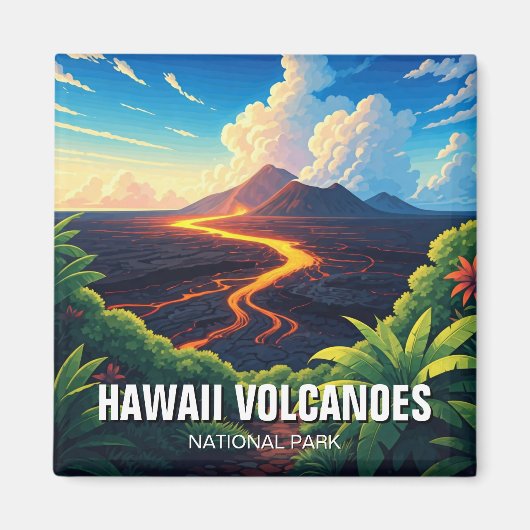 Hawaii Volcanoes National Park Travel Magnet (Vorne)