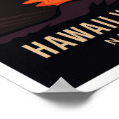 Hawaii Volcanoes National Park USA Travel Poster (Ecke)