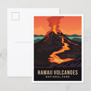 Hawaii Volcanoes National Park USA Travel Postkarte