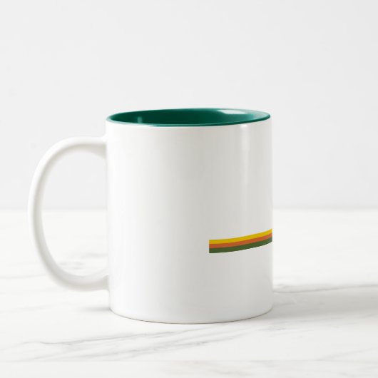 Hawaii Volcanoes Nationalpark Pine Trees Sun Zweifarbige Tasse (Links)