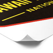 Hawaii Volcanoes-Nationalpark Poster (Ecke)