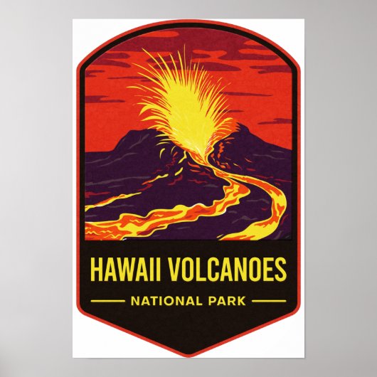 Hawaii Volcanoes-Nationalpark Poster (Vorne)