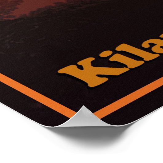 Hawaii Volcanoes Nationalpark Poster (Ecke)