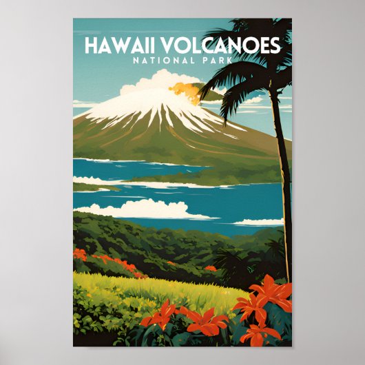 Hawaii Volcanoes-Nationalpark Poster (Vorne)