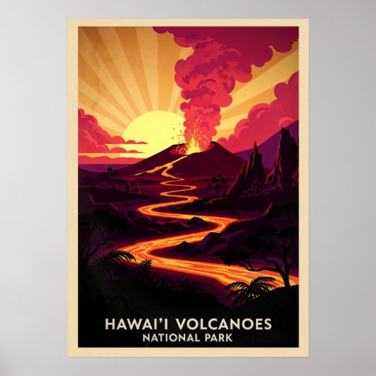 Hawaii Volcanoes Nationalpark V03 Poster (Vorne)