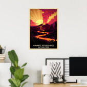 Hawaii Volcanoes Nationalpark V03 Poster (Heimbüro)