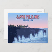 Hawaii Volcanoes Nationalpark Vintag Postkarte (Vorne/Hinten)