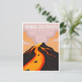 Hawaii Volcanoes Nationalpark Vintages Retro Postkarte (Stehend Vorderseite)