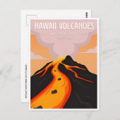 Hawaii Volcanoes Nationalpark Vintages Retro Postkarte (Vorne/Hinten)