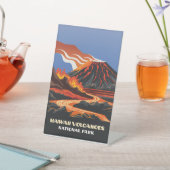 Hawaii Volcanoes Nationalpark Wedding Table Sign Sockelschild (In SItu)