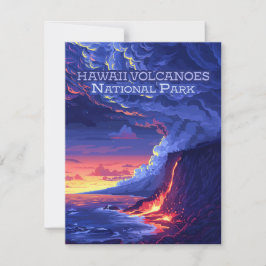 Hawaii Volcanos Nationalpark Big Island Card