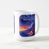 Hawaii Volcanos Nationalpark Große Insel Retro Kaffeetasse (VorderseiteRechts)